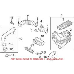 Audi Air Filter and Housing Assembly 5N0129607 - Genuine VW/Audi